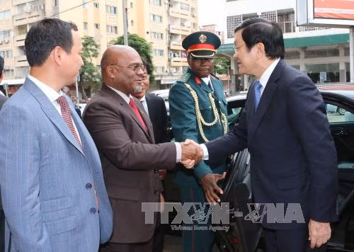 Chủ tịch nước thăm công ty liên doanh giữa Viettel và Mozambique ảnh 1