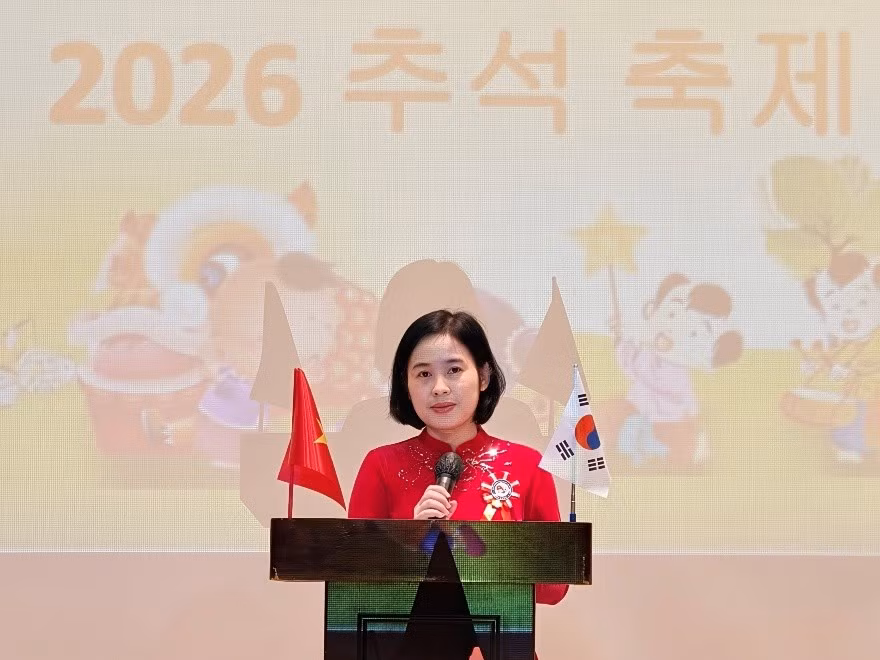 Tham tán Công sứ Nguyễn Thị Thái Bình phát biểu tại chương trình. Tham tán Công sứ Nguyễn Thị Thái Bình phát biểu tại chương trình.