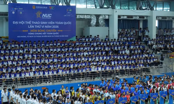 Khởi tranh Vòng chung kết Bóng chuyền Đại hội Thể thao sinh viên toàn quốc 
