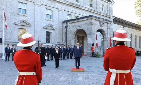 Lễ đón Tổng Bí thư, Chủ tịch nước Tô Lâm thăm cấp Nhà nước Canada