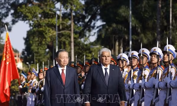 Tổng Bí thư, Chủ tịch nước Tô Lâm chủ trì Lễ đón Tổng thống Panama