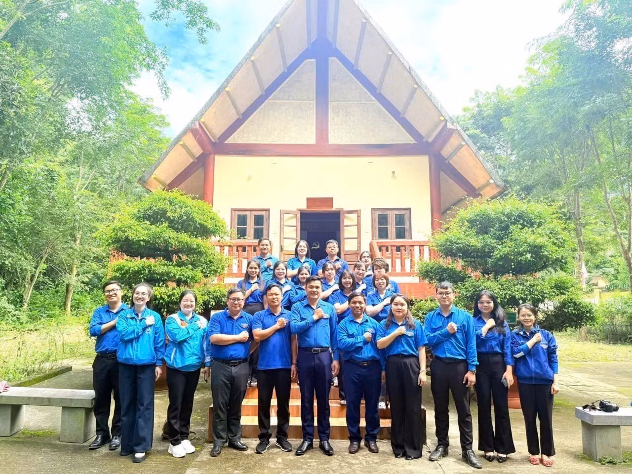 Tỉnh đoàn tổ chức về nguồn tại khu di tích lịch sử cách mạng tỉnh Gia Lai tại xã Krong.