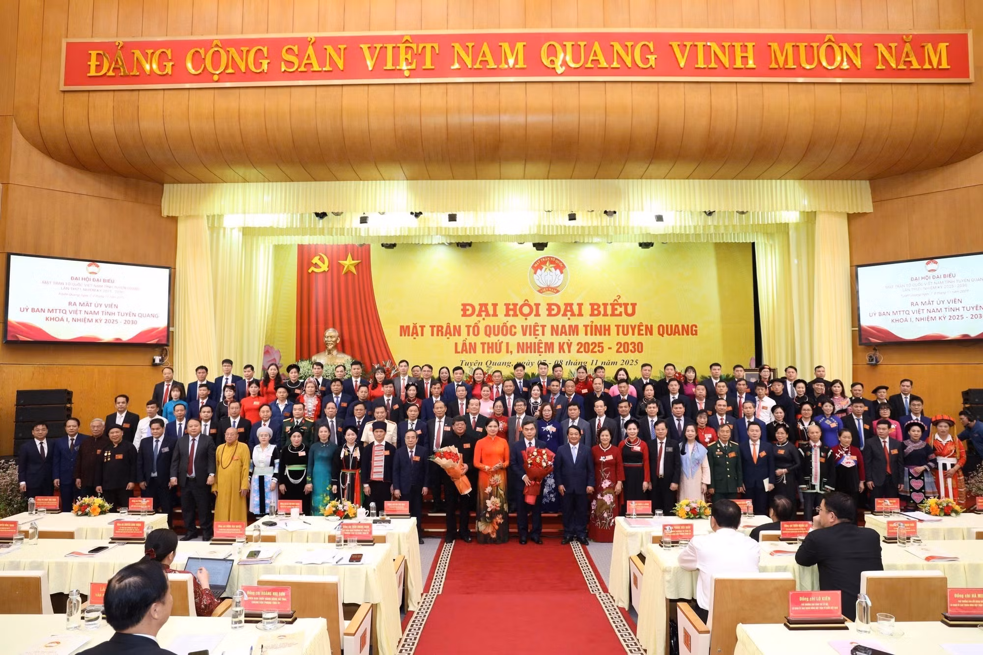 Ủy ban Mặt trận Tổ quốc Việt Nam tỉnh Tuyên Quang khóa I, nhiệm kỳ 2025 - 2030 ra mắt Đại hội.