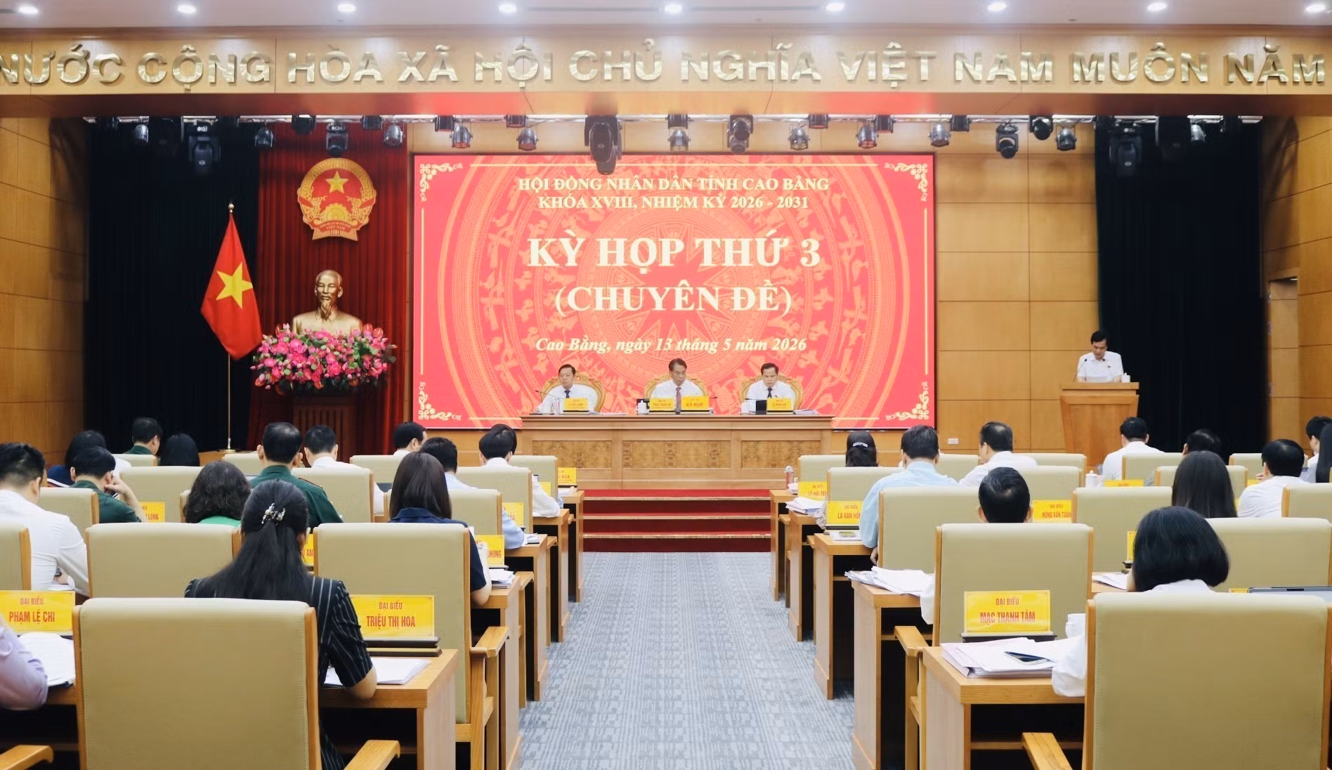 Toàn cảnh Kỳ họp thứ 3.