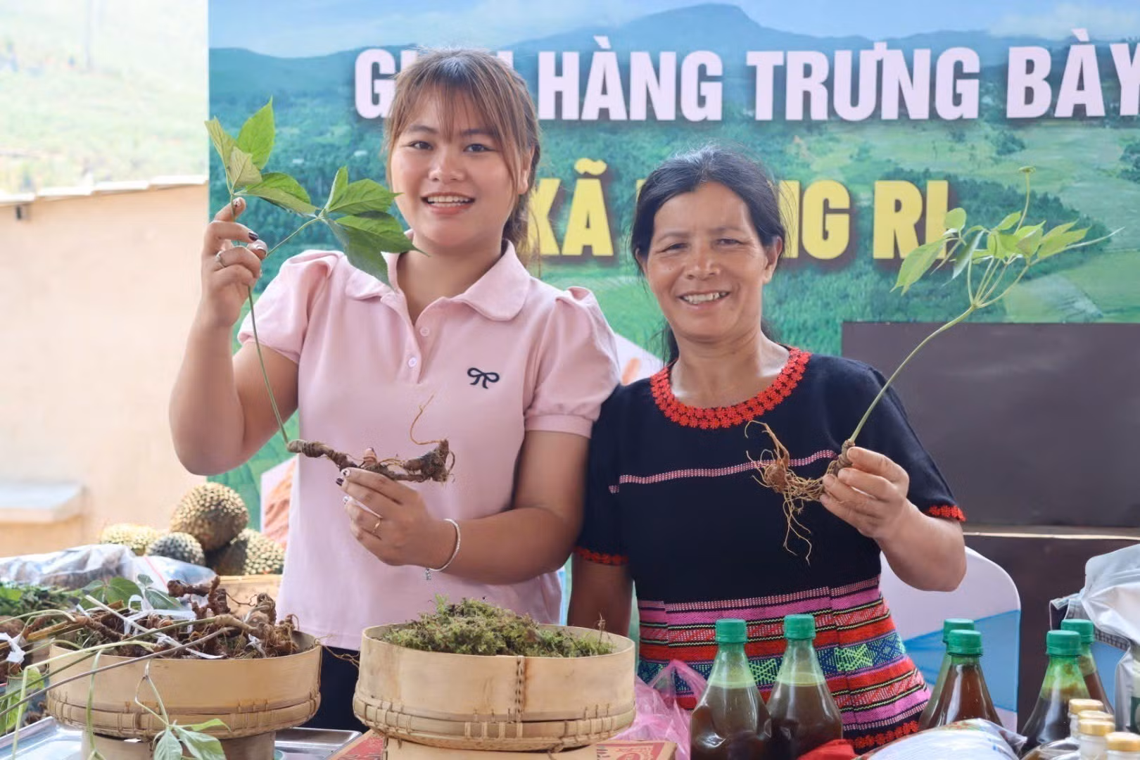 Đồng bào Xơ Đăng tại huyện Tu Mơ Rông (Kon Tum) vươn lên làm giàu từ cây sâm Ngọc Linh.