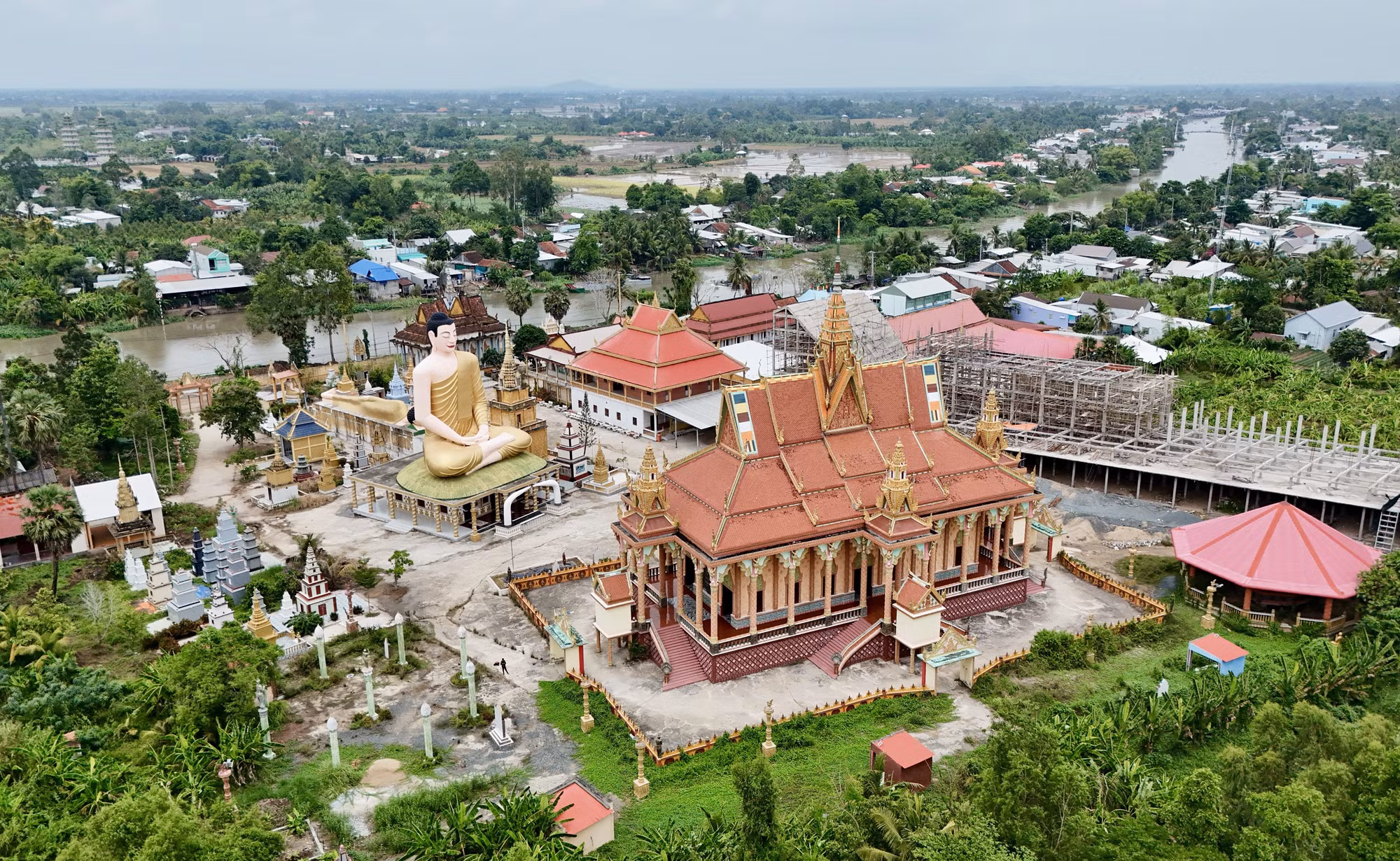 Chùa Serey Meang Kol Sa Kor là điểm đến văn hóa, tâm linh đặc sắc của An Giang.