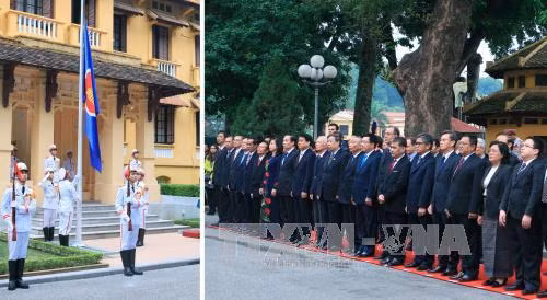  Lễ Thượng cờ ASEAN chào mừng Cộng đồng ASEAN chính thức hình thành ảnh 1