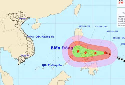 Tin bão gần biển Đông ảnh 1
