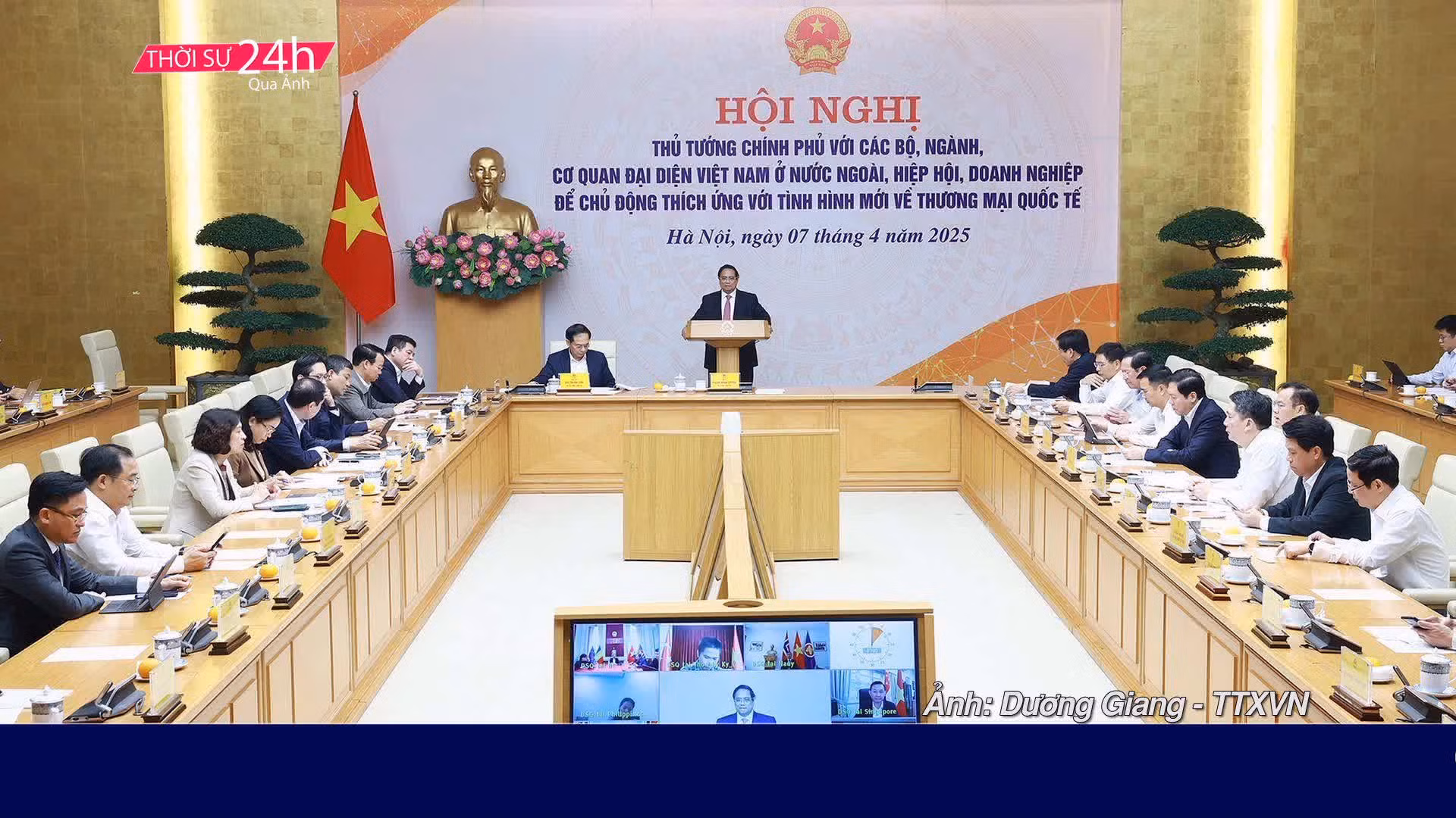 Thời sự 24H qua ảnh sáng 8/4/2025