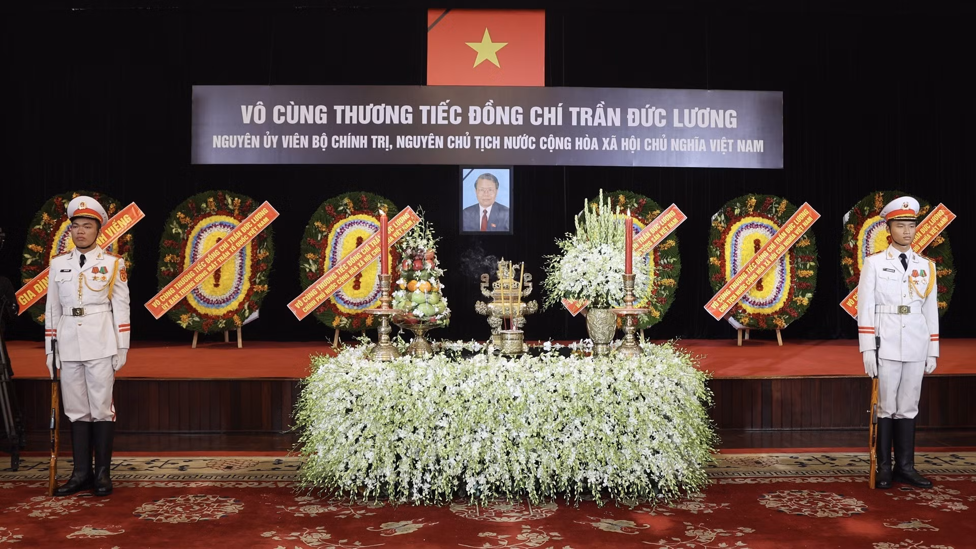 Lễ truy điệu nguyên Chủ tịch nước Trần Đức Lương tại TP Hồ Chí Minh