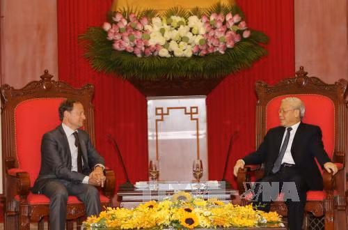 Tổng Bí thư Nguyễn Phú Trọng tiếp Đại sứ Vương quốc Bỉ ảnh 1