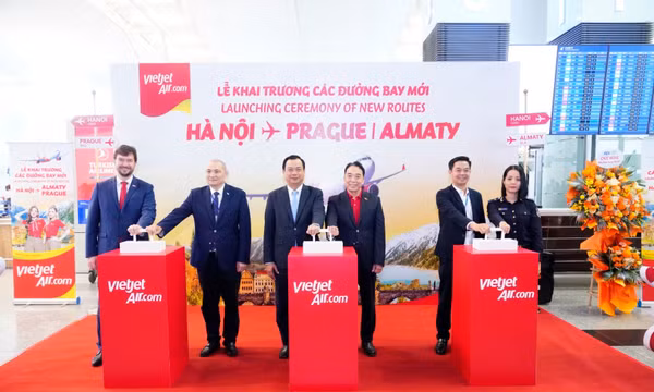 Vietjet khai trương loạt đường bay Hà Nội – Almaty, Praha và Almaty – Praha kết nối Á – Âu
