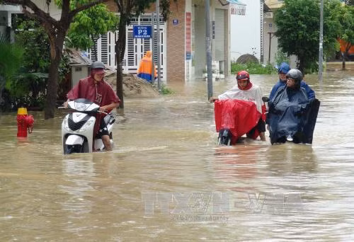 Mưa lớn, nhiều nơi ở tỉnh Khánh Hòa ngập lụt ảnh 2