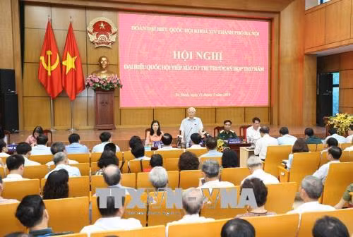 Tổng Bí thư Nguyễn Phú Trọng tiếp xúc cử tri Hà Nội ảnh 6