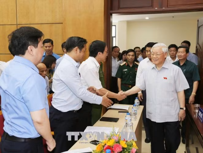 Tổng Bí thư Nguyễn Phú Trọng tiếp xúc cử tri Hà Nội ảnh 3