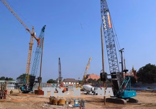 Đẩy nhanh tiến độ dự án xây dựng Nhà Quốc hội Lào ảnh 1