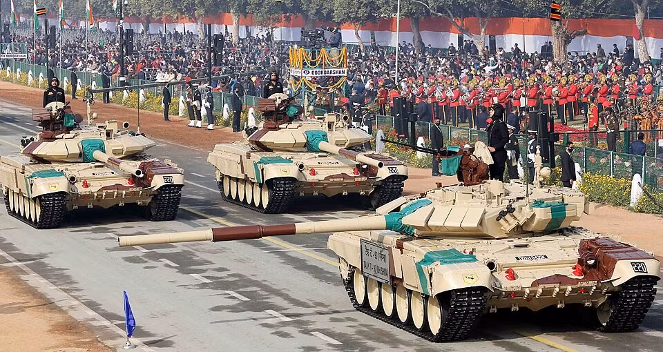 Xe tăng chiến đấu chủ lực T-90 Bhishma của quân đội Ấn Độ. Ảnh: Wikimedia Commons