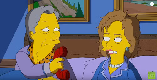 Nhà Simpson bỏ phiếu cho bà Clinton ảnh 1