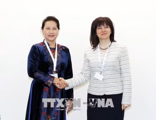 Chủ tịch Quốc hội Nguyễn Thị Kim Ngân gặp Chủ tịch Quốc hội Bulgaria ảnh 1