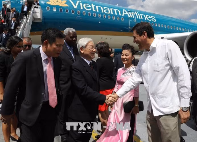 Tổng Bí thư Nguyễn Phú Trọng bắt đầu thăm cấp Nhà nước Cộng hòa Cuba ảnh 1