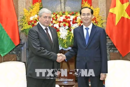 Chủ tịch nước Trần Đại Quang tiếp Phó Thủ tướng Cộng hòa Belarus ảnh 1
