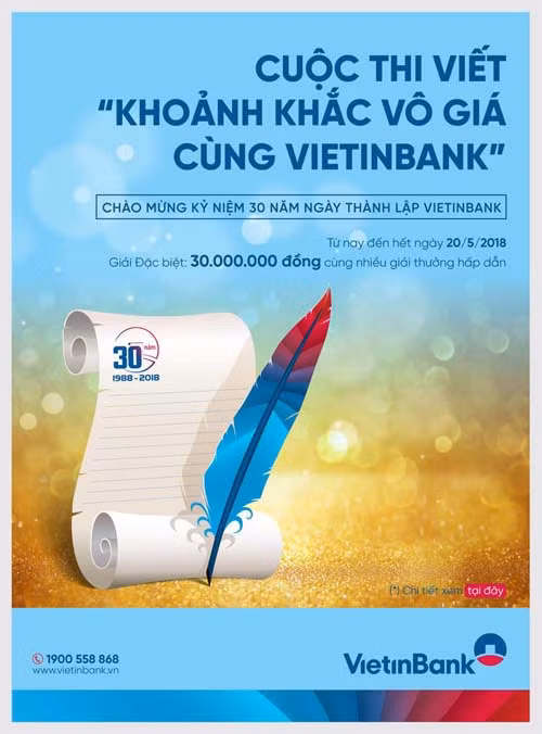 Phát động cuộc thi viết 'Khoảnh khắc vô giá cùng VietinBank' ảnh 1