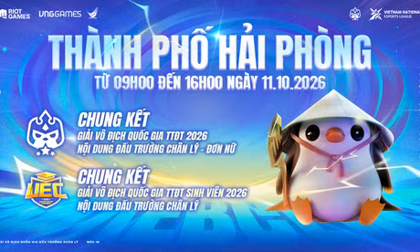 Đấu Trường Chân Lý tổ chức hai trận Chung kết giải Vô địch Quốc gia tại TP Hải Phòng