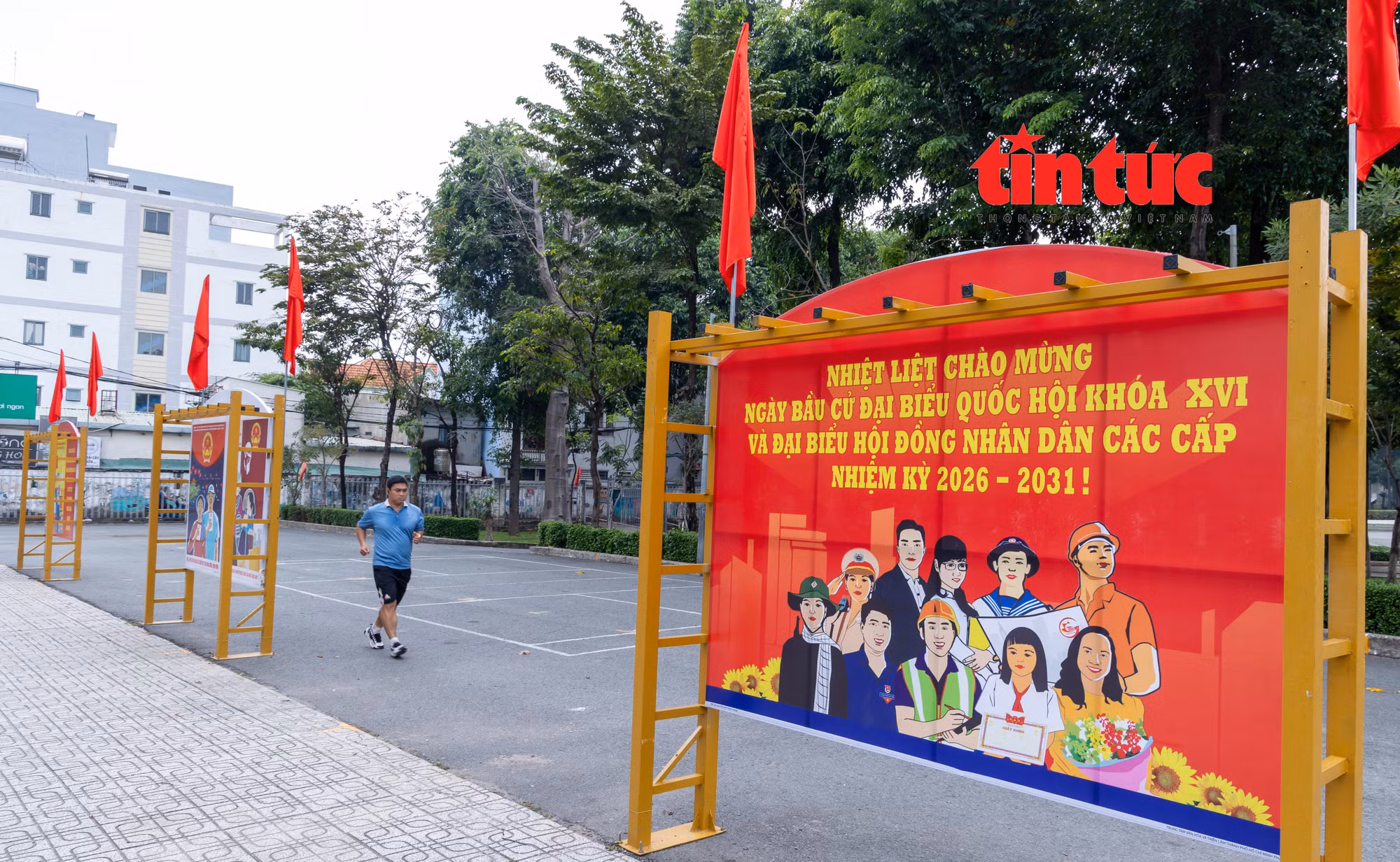 Các khu phố ở TP Hồ Chí Minh đã sẵn sàng cho ngày cử tri đi bầu cử
