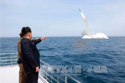 Ông Kim Jong-un bí mật thị sát biên giới liên Triều ảnh 1