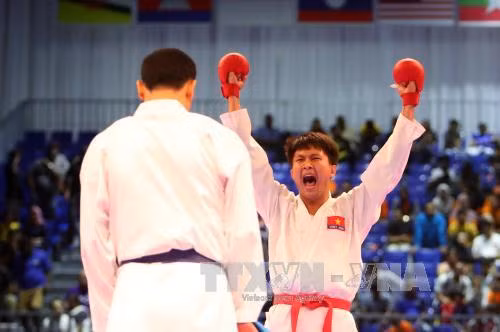 SEA Games 29: Karate Việt Nam đoạt thêm HCV, Đoàn TTVN đã vươn lên vị trí thứ 2 ảnh 1