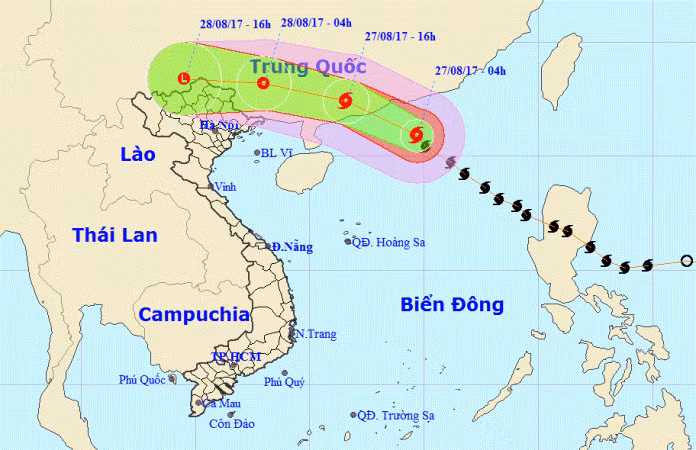 Trưa nay (27/8), bão số 7 đổ bộ vào Trung Quốc, gió giật cấp 11 ảnh 1