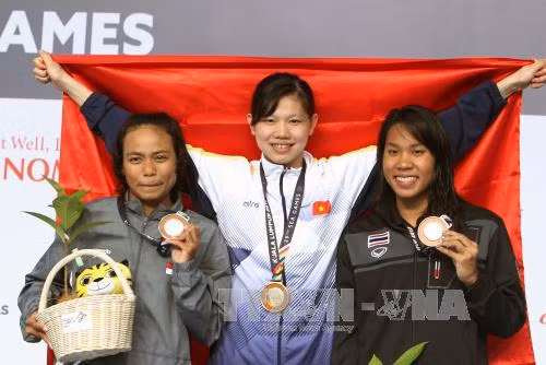 Ánh Viên có huy chương vàng thứ 3 tại SEA Games 29 ảnh 1
