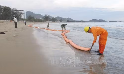 Vụ tàu hàng bị chìm trên vùng biển Ninh Thuận: Tránh để xảy ra sự cố tràn dầu ảnh 2