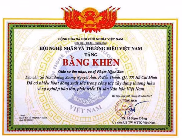  Bộ Công Thương yêu cầu đơn vị trao bằng khen cho ca sĩ Ngọc Sơn giải trình ảnh 1