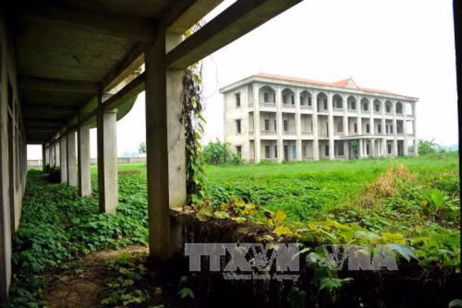 Xây 7 năm không xong, ngôi trường tiền tỷ 'đắp chiếu' giữa đồng ảnh 8
