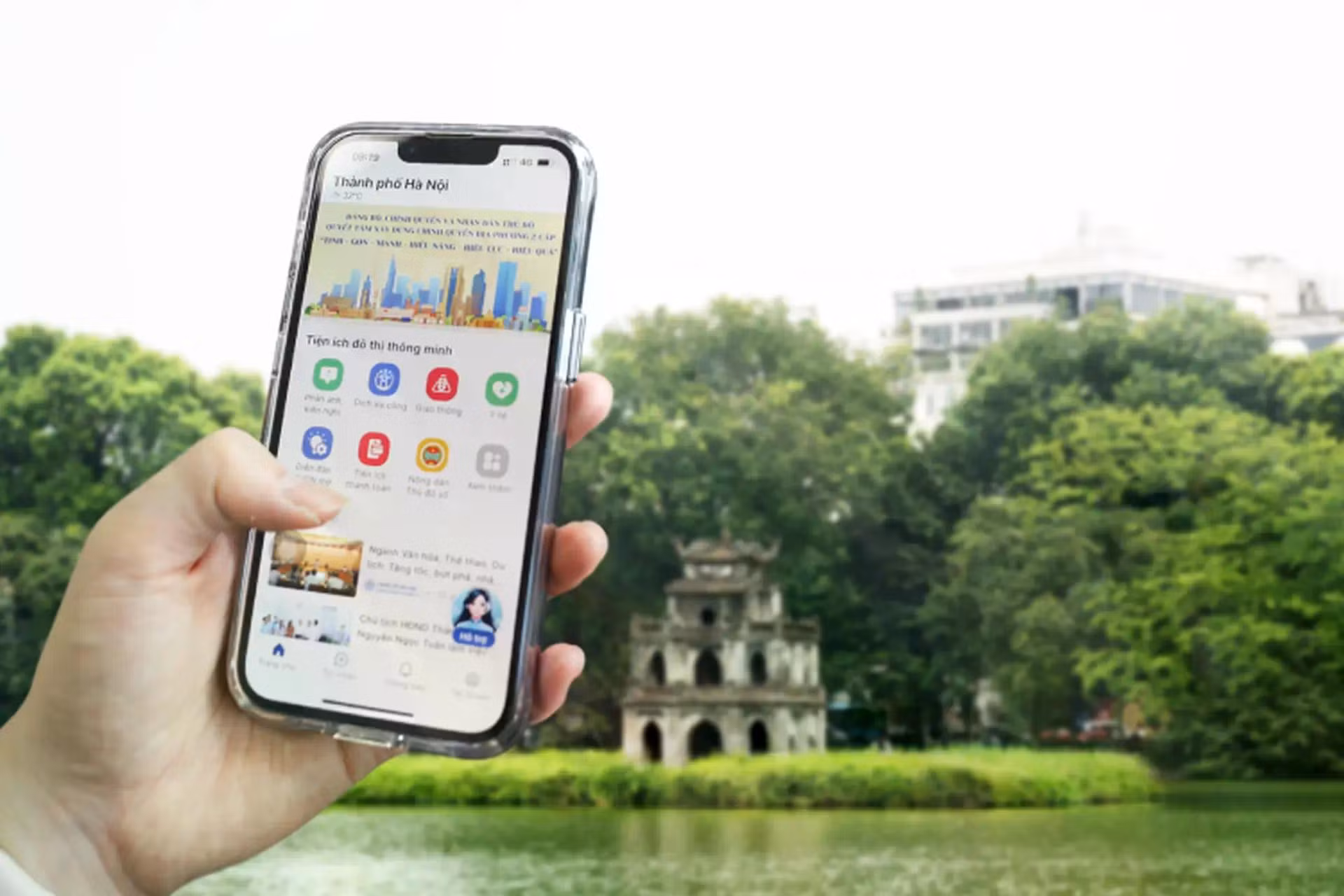 Ứng dụng iHanoi phản ánh những kiến nghị, thắc mắc.