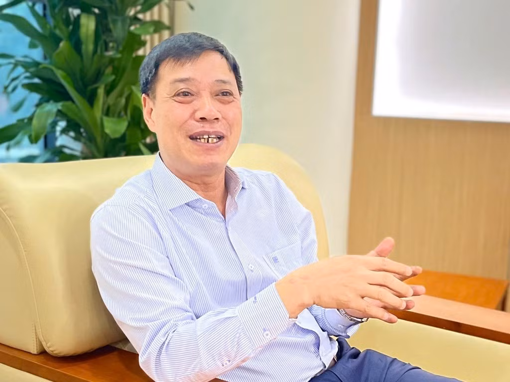 Phó Cục trưởng điều hành Cục Khí tượng Thủy văn, Bộ Nông nghiệp và Môi trường, Tiến sĩ Hoàng Đức Cường chia sẻ về những đóng góp cũng như định hướng của ngành trong giai đoạn mới. Ảnh: bnews.vn