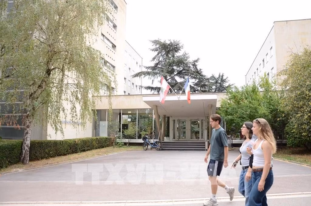 Nhà Liban tại Cư xá Đại học Quốc tế Paris, nơi lưu trú và giao lưu của sinh viên, nhà nghiên cứu đến từ nhiều quốc gia. Ảnh tư liệu - minh họa: Hữu Chiến/PV TTXVN