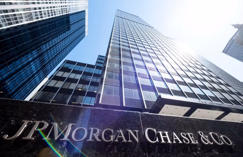 Trụ sở Ngân hàng JPMorgan Chase tại New York, Mỹ. Ảnh (tư liệu): AFP/TTXVN
