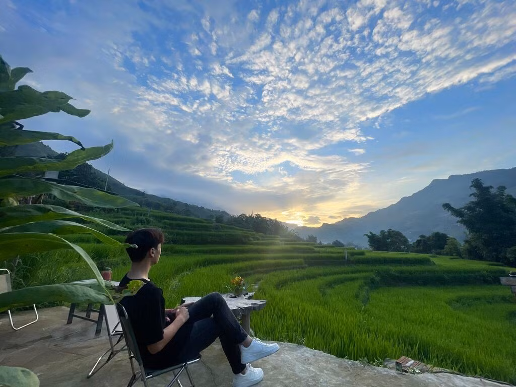 Điểm dừng chân của du lịch chữa lành thường là những không gian mang đến cho du khách sự kết nối thuần khiết với thiên nhiên. Ảnh: Hương Thu/TTXVN