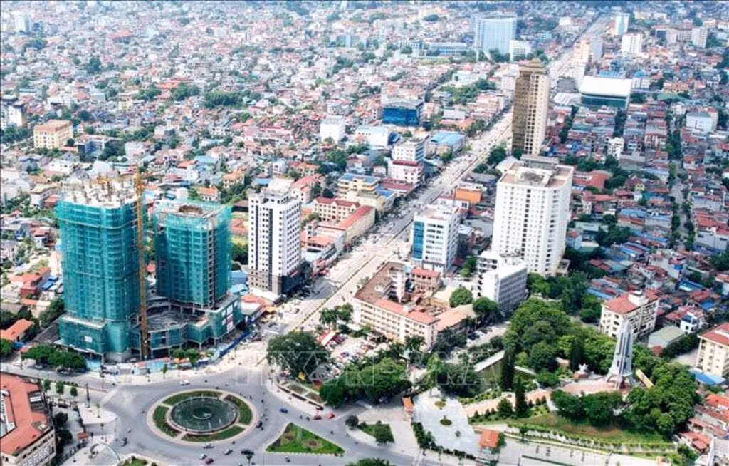 Một góc thành phố Thái Nguyên. Ảnh: TTXVN phát
