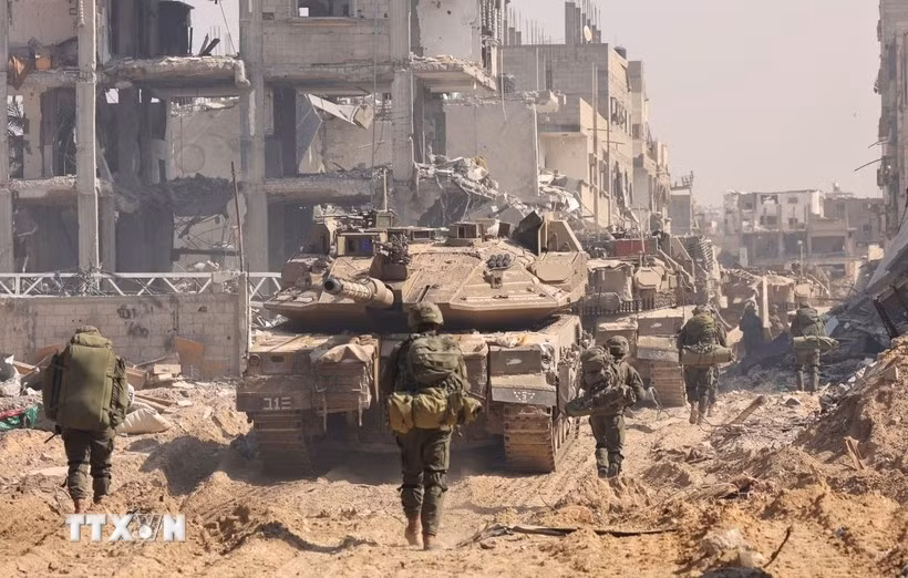 Binh sĩ Israel tham gia chiến dịch quân sự tại dải Gaza. Ảnh tư liệu: TTXVN