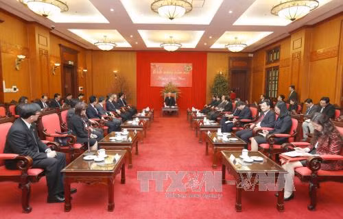 Tổng Bí thư Nguyễn Phú Trọng tiếp Trưởng cơ quan đại diện Ngoại giao các nước ASEAN ảnh 1