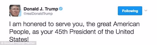Tân Tổng thống Mỹ Donald Trump lại làm xôn xao mạng xã hội ảnh 1