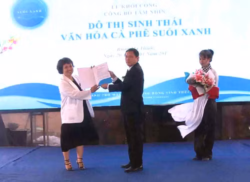Đắk Lắk khởi công dự án Đô thị sinh thái văn hóa cà phê Suối xanh ảnh 1