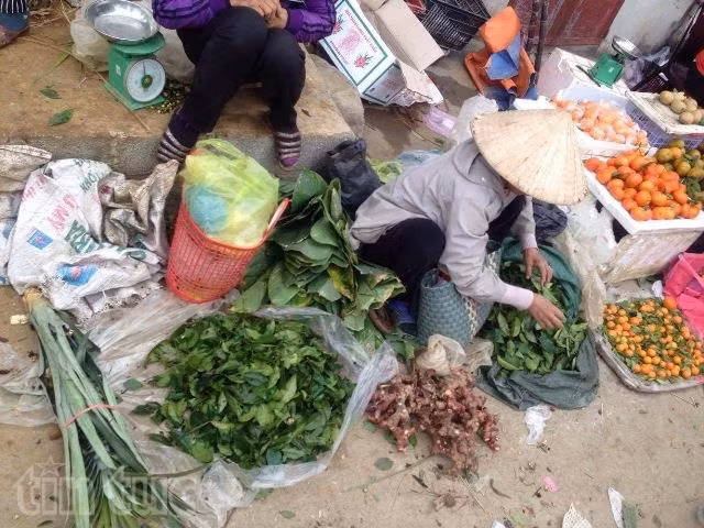 Rau quả 'cây nhà lá vườn' tại chợ Tết quê ảnh 7