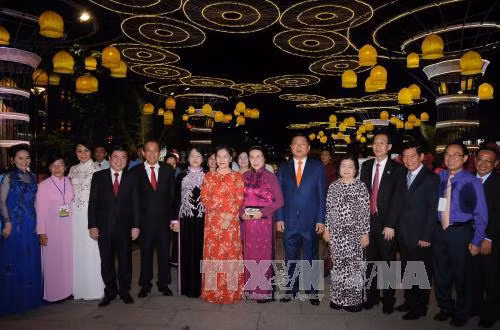 Chủ tịch Quốc hội dự khai mạc Đường hoa Nguyễn Huệ ảnh 1