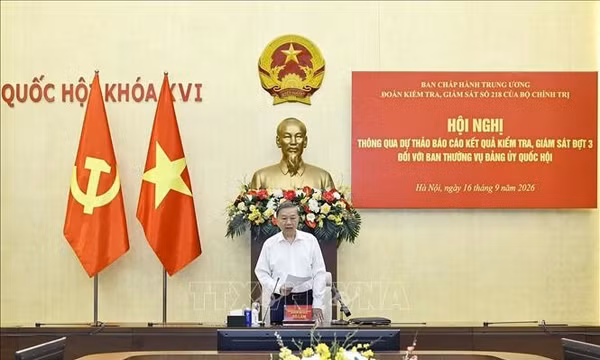 Hội nghị thông qua kết quả kiểm tra giám sát đối với Ban Thường vụ Đảng uỷ Quốc hội