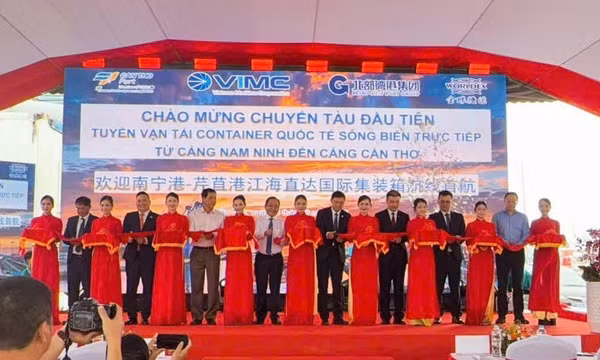 Cần Thơ đón chuyến tàu container trực tiếp từ Nam Ninh (Trung Quốc)