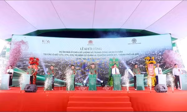 Khởi công dự án nhà ở cho lực lượng Công an nhân dân